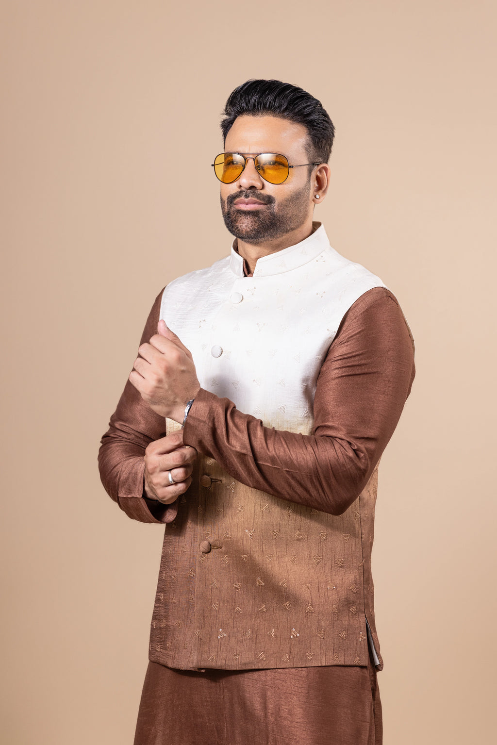 Cocoa Ombré Jacket Set