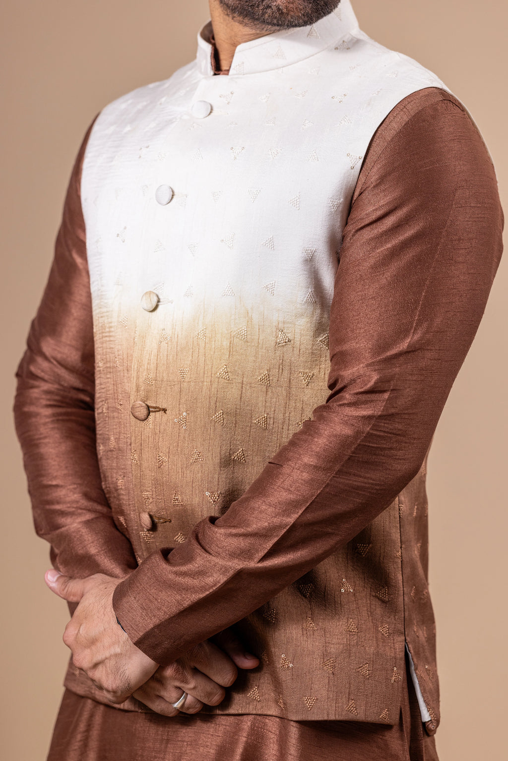 Cocoa Ombré Jacket Set
