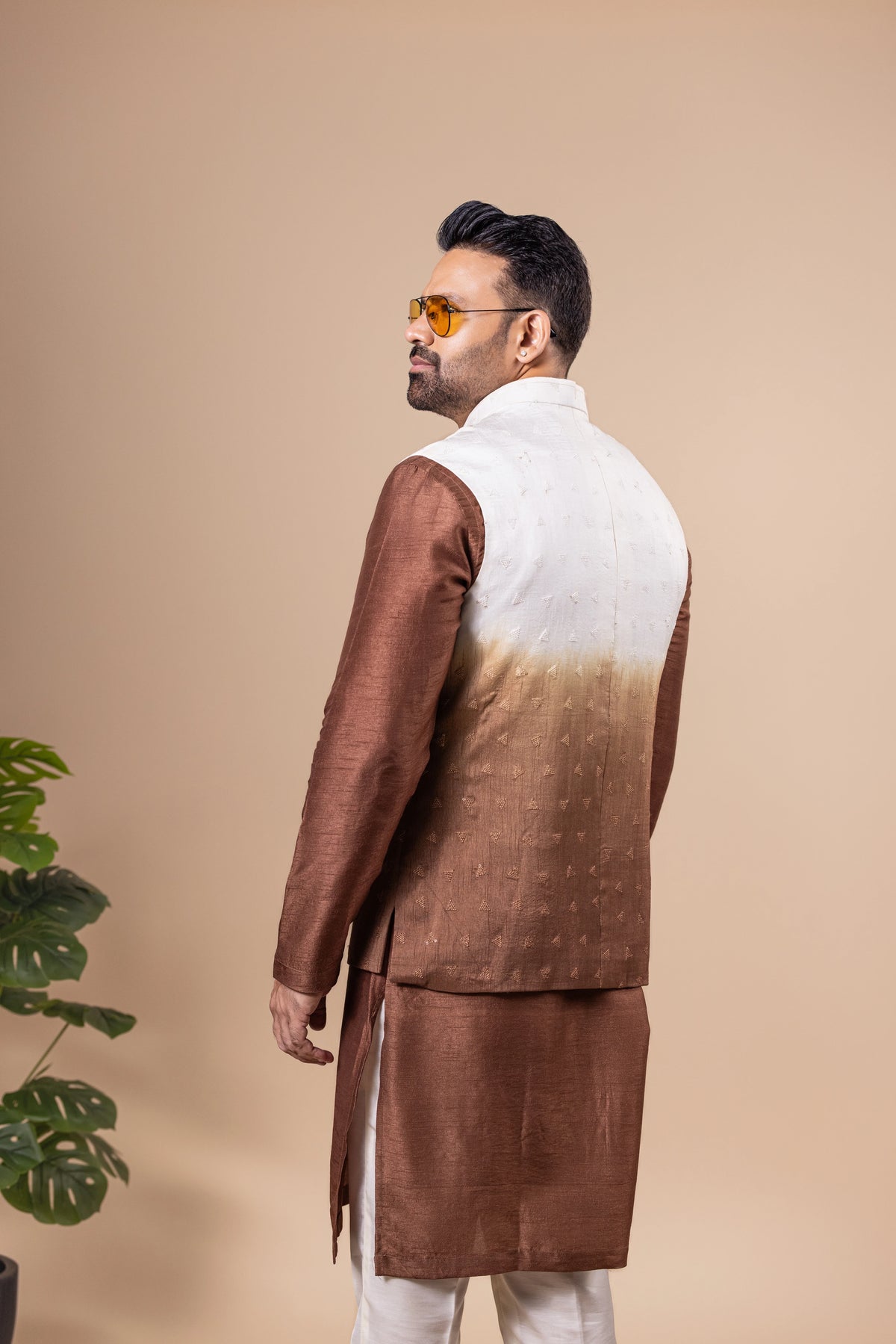 Cocoa Ombré Jacket Set