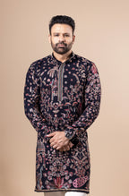 Midnight Mughal Garden Kurta Set