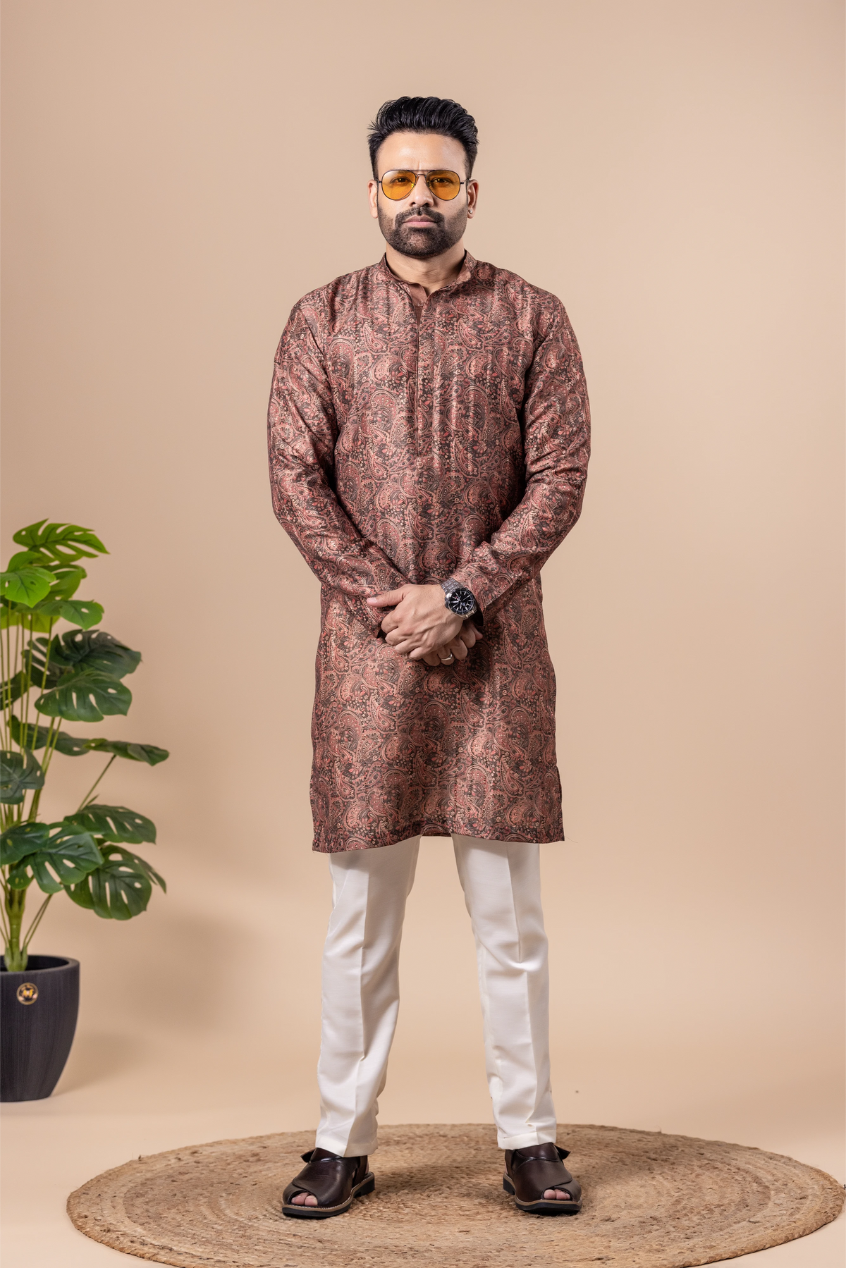 Rosewood Paisley Kurta Set