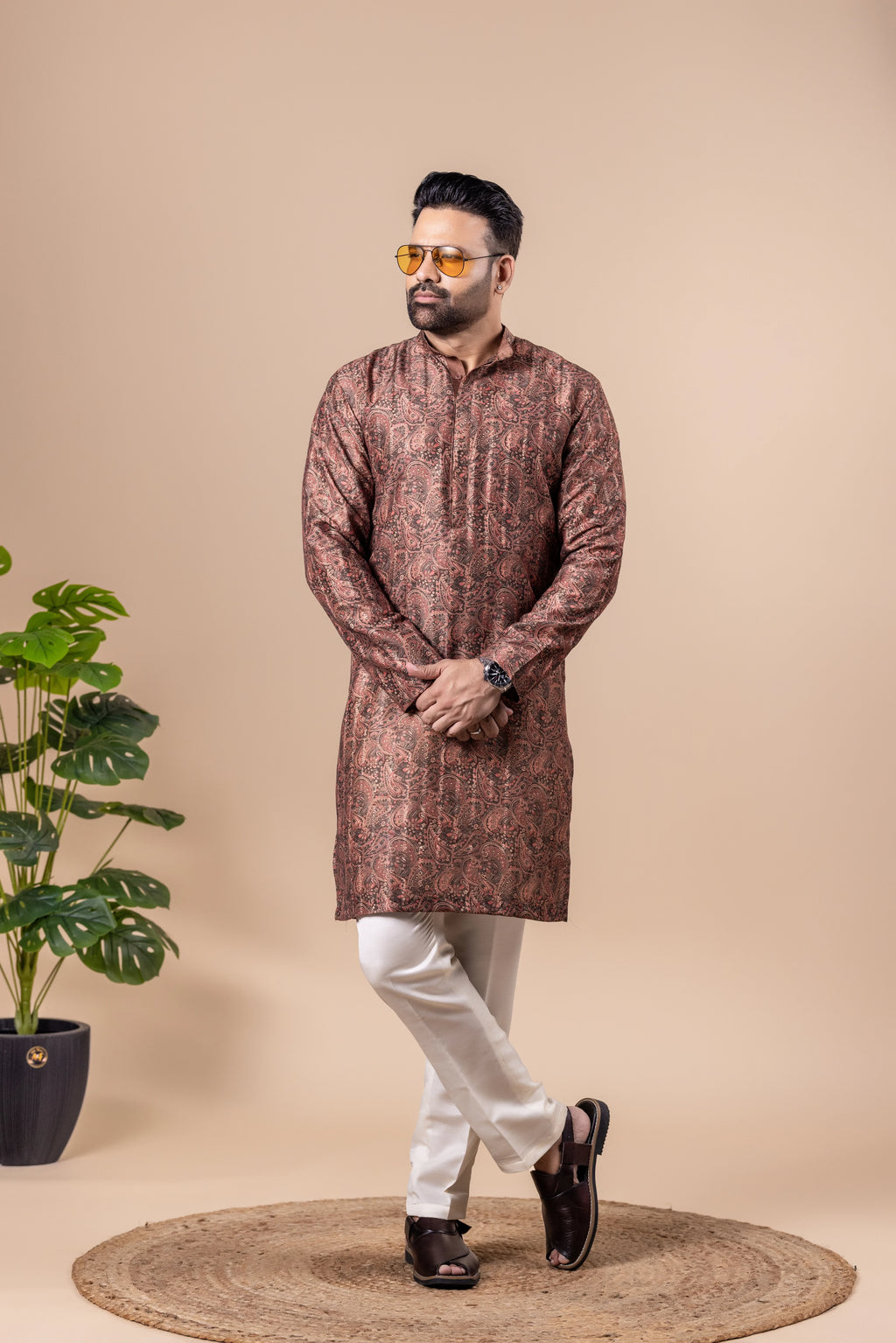 Rosewood Paisley Kurta Set
