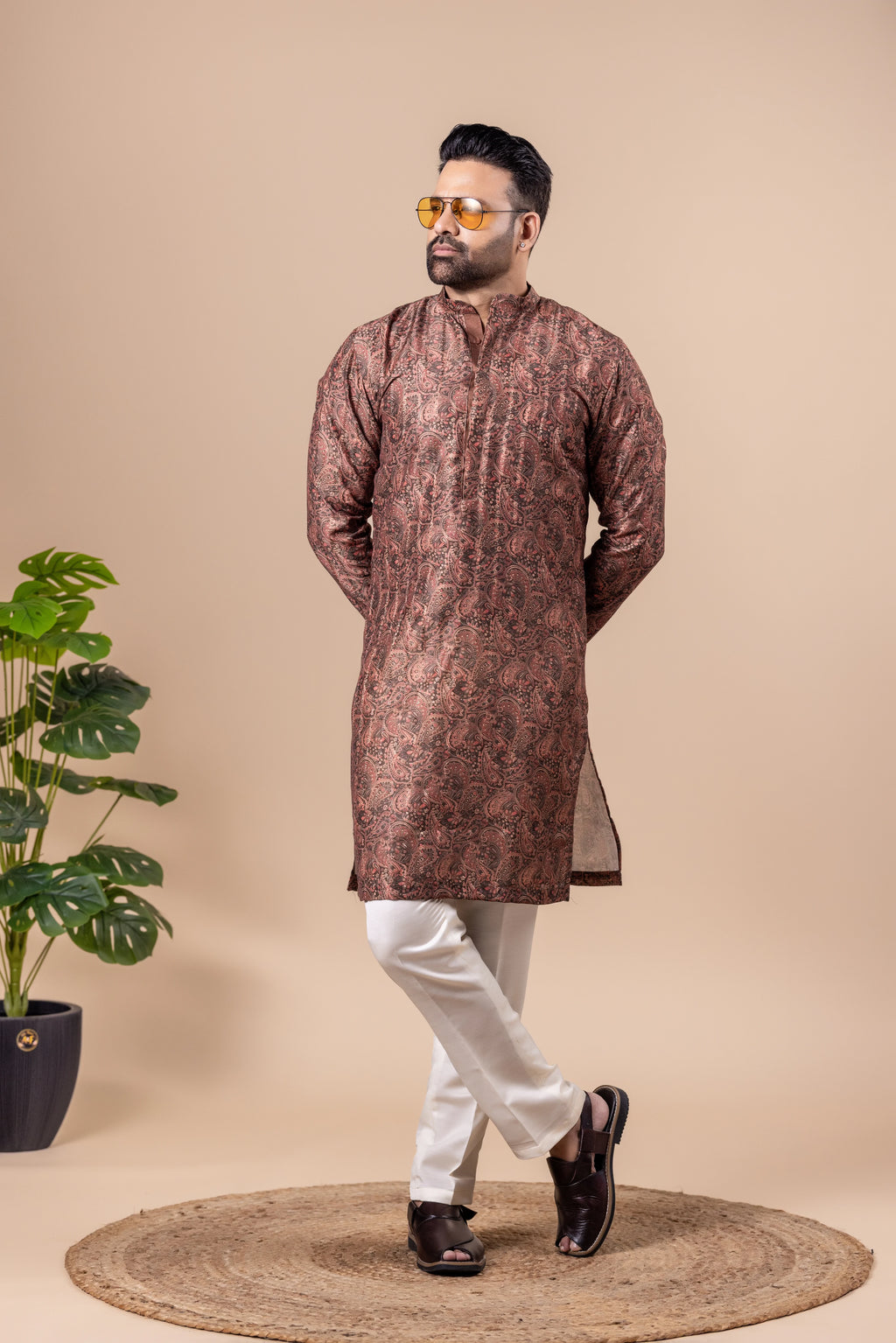 Rosewood Paisley Kurta Set