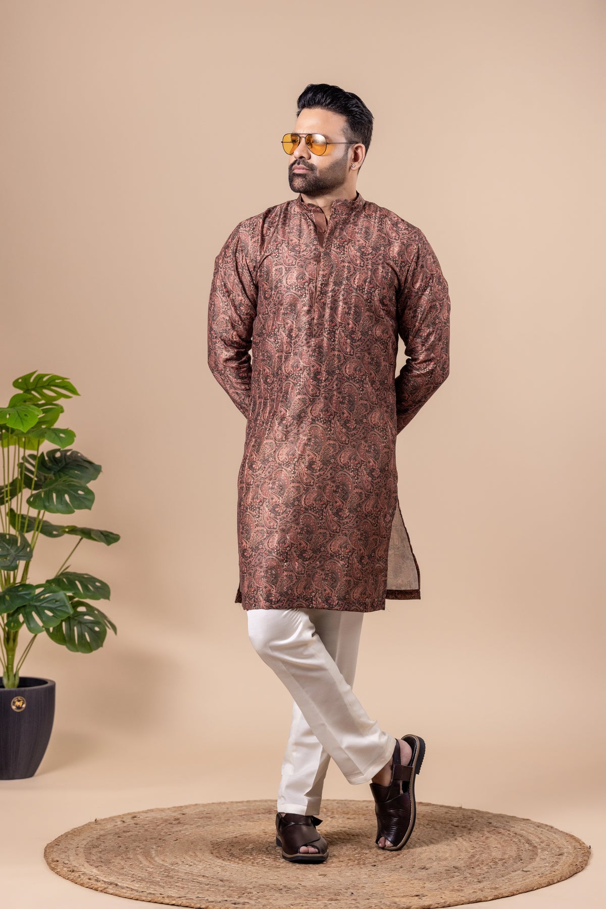 Rosewood Paisley Kurta Set