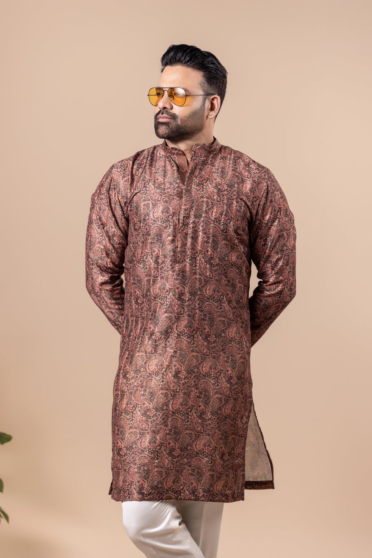Rosewood Paisley Kurta Set