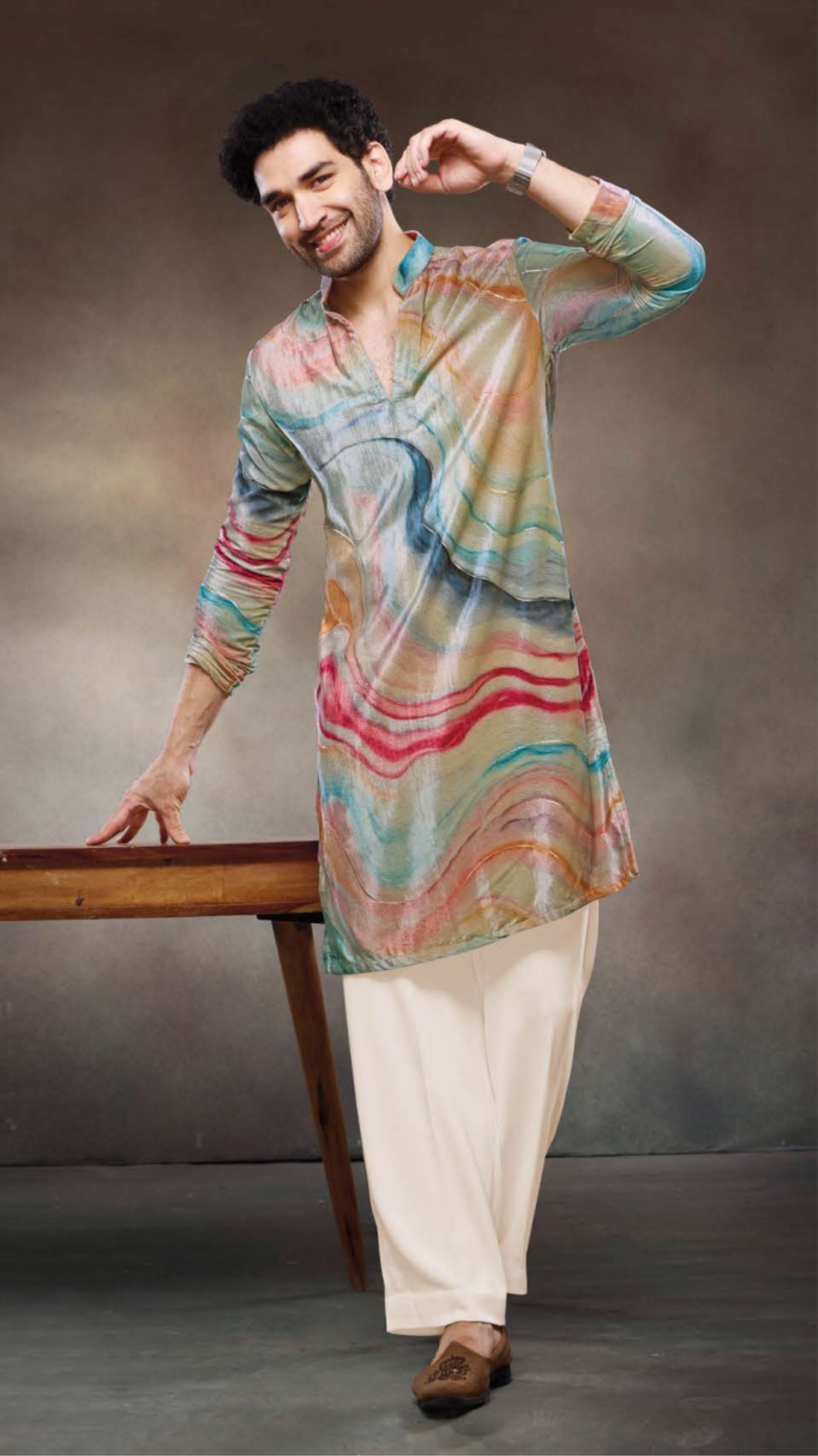 Sunburst Swirl Kurta Set – Raang Collection