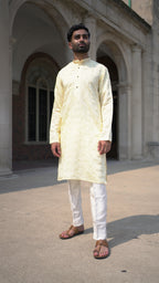 Light Yellow Kurta