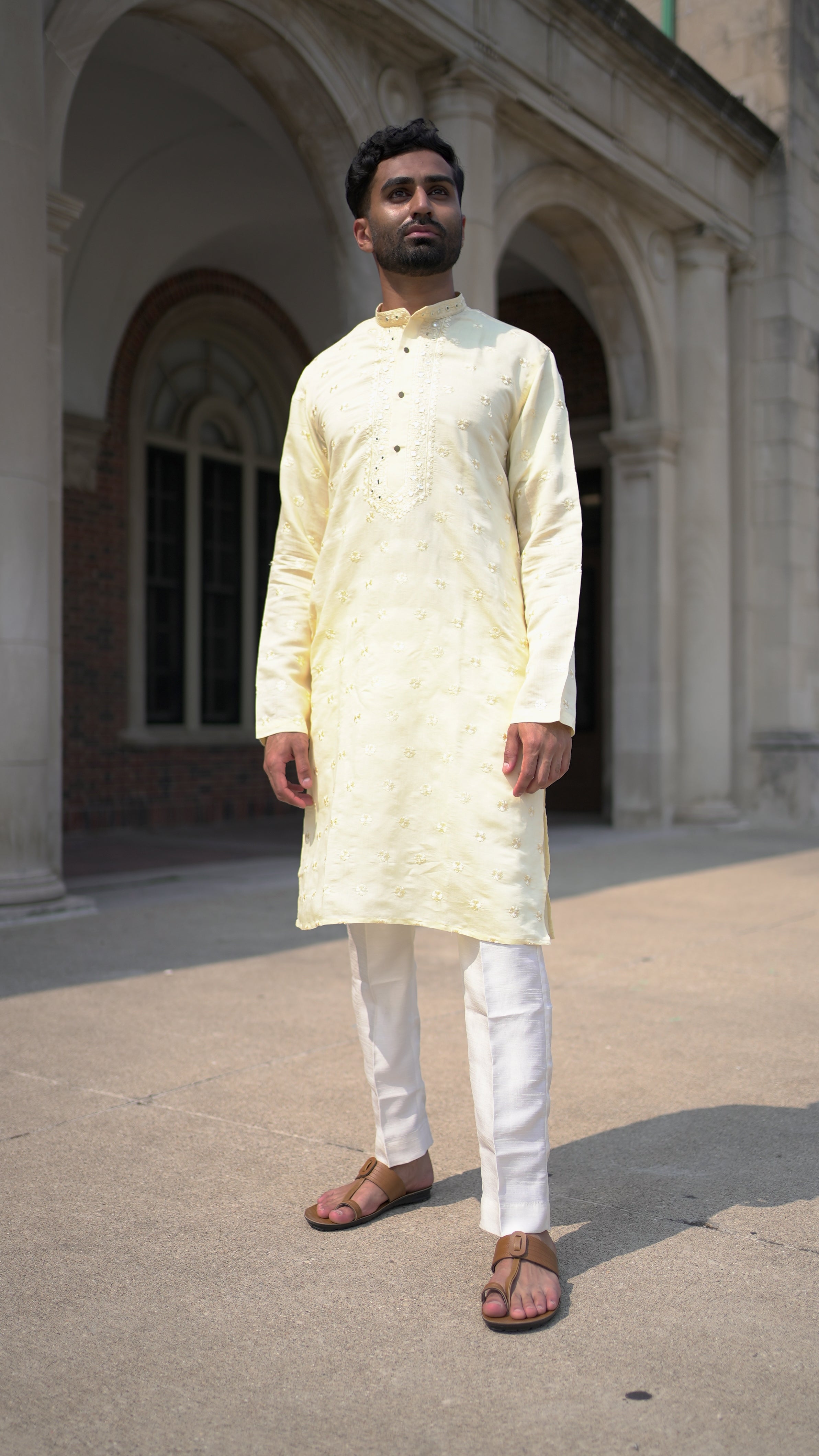 Light Yellow Kurta