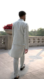 Pastel Green Vest and Kurta Set